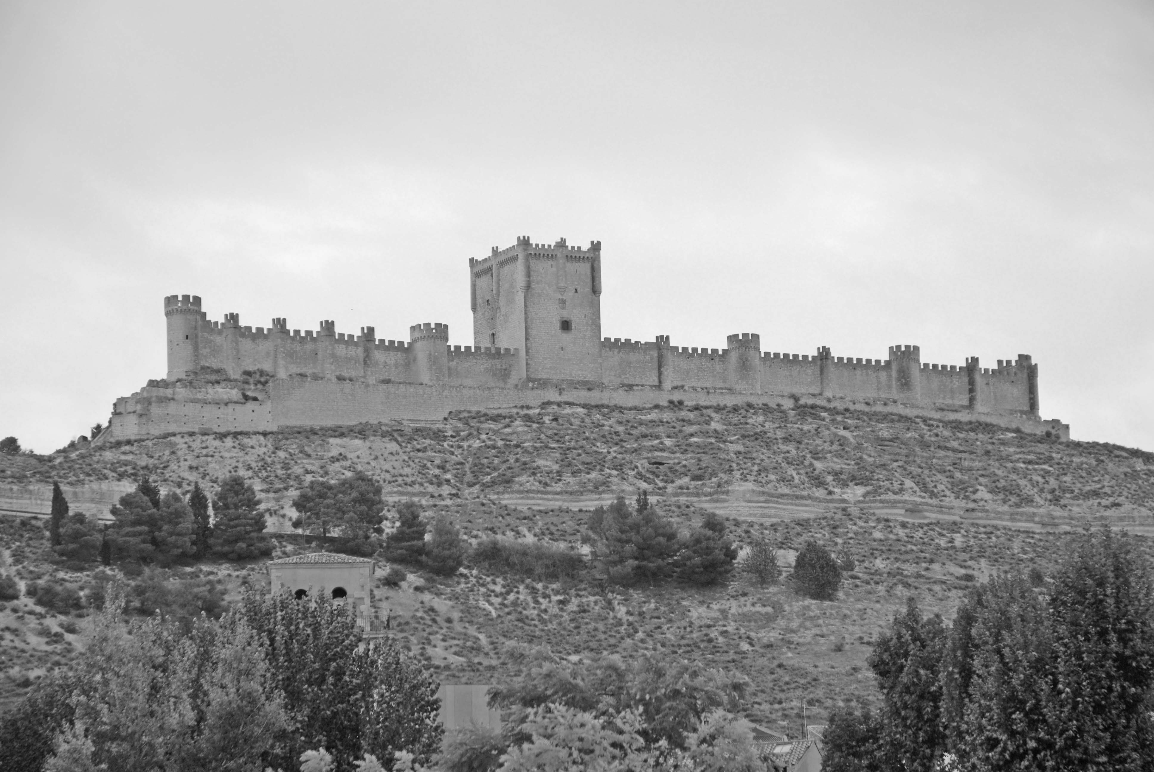 Penafiel castle, as viewed from our hotel terrace