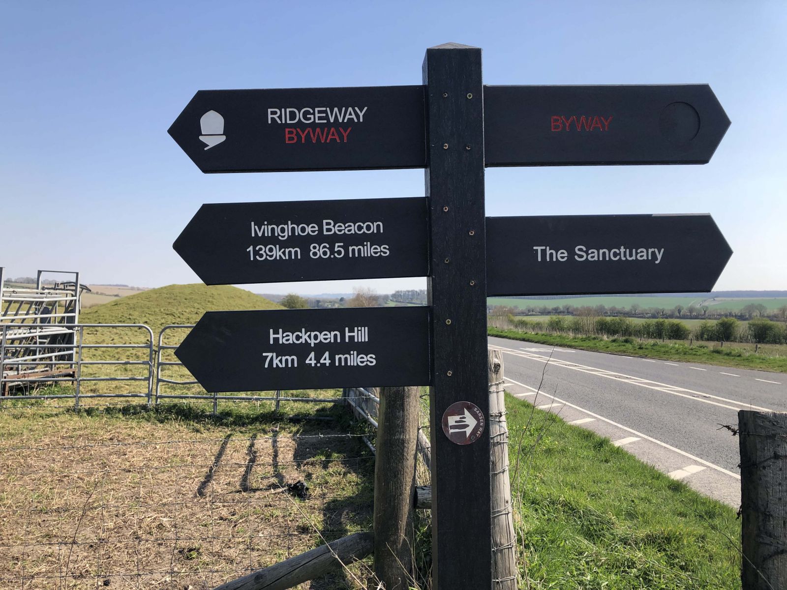 The start (or end!) of the official Ridgeway trail